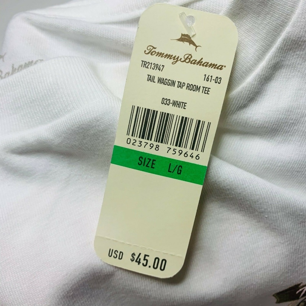 Tommy Bahama Men Graphic T-Shirt Size Large L Tail - Picture 4 of 6